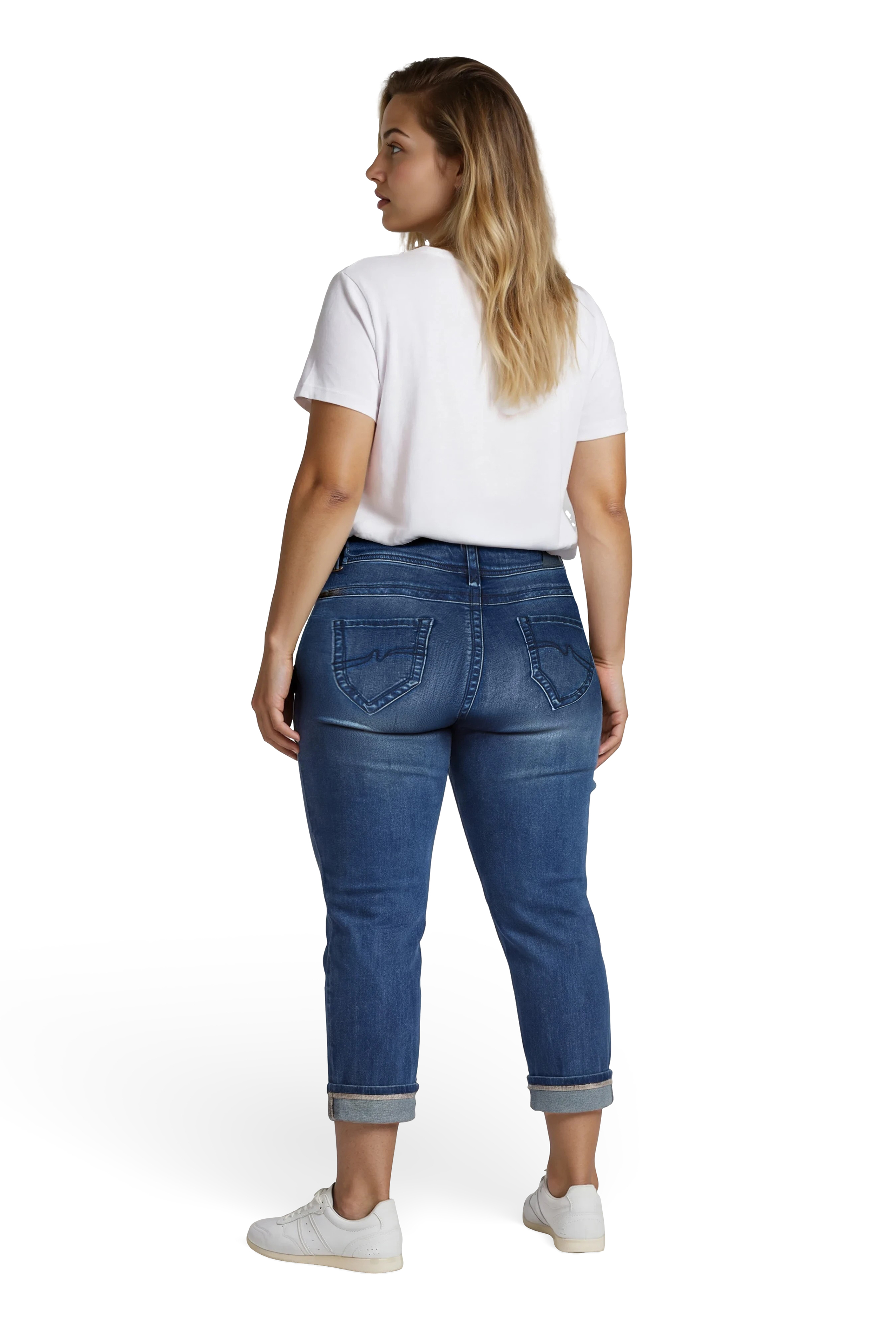 57Lily, Slim-Fit-Jeans, 5-Pocket-Style, Saum mit Turn-Up