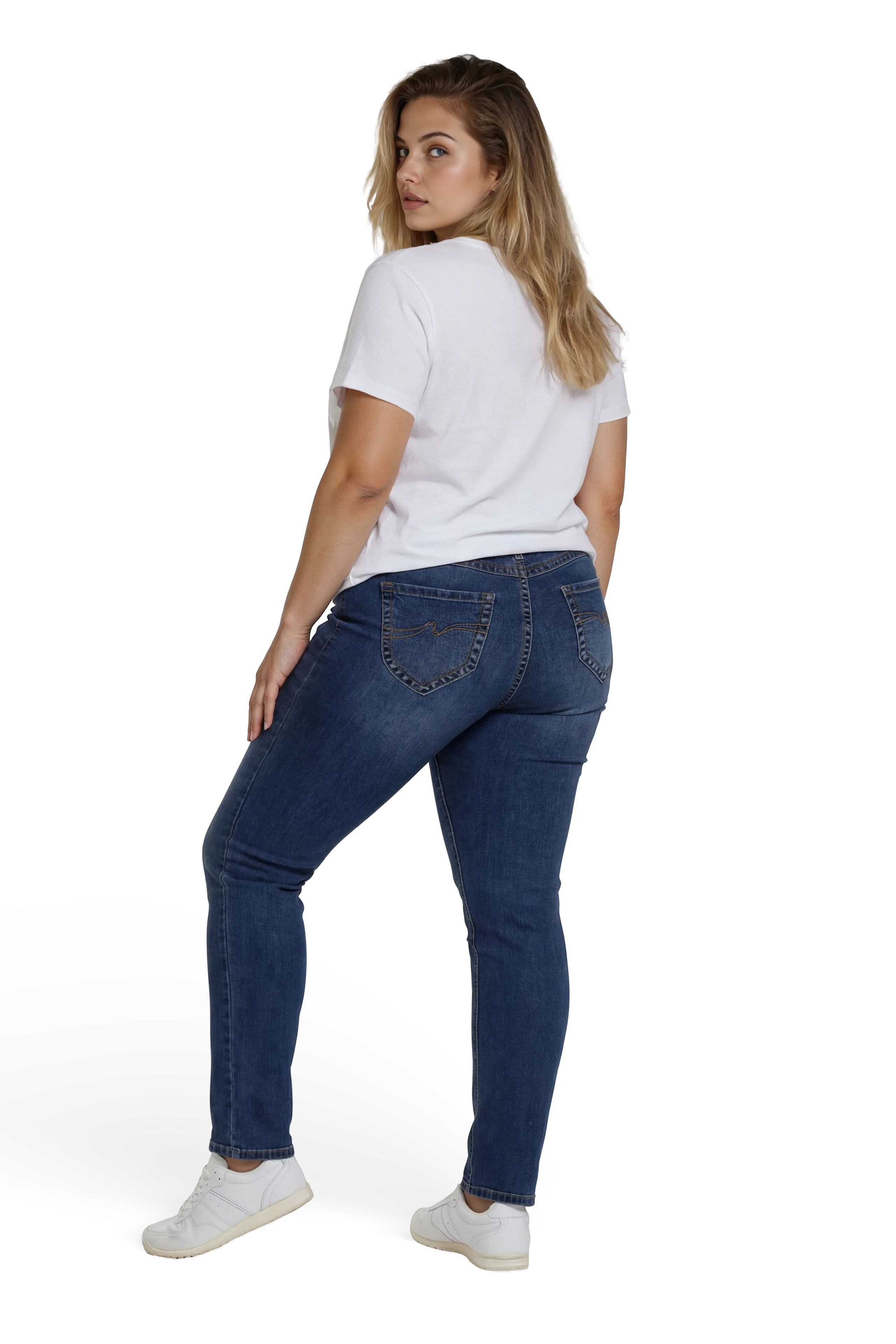 57Lily, Skinny-Fit-Jeans, Markante Nahtführung