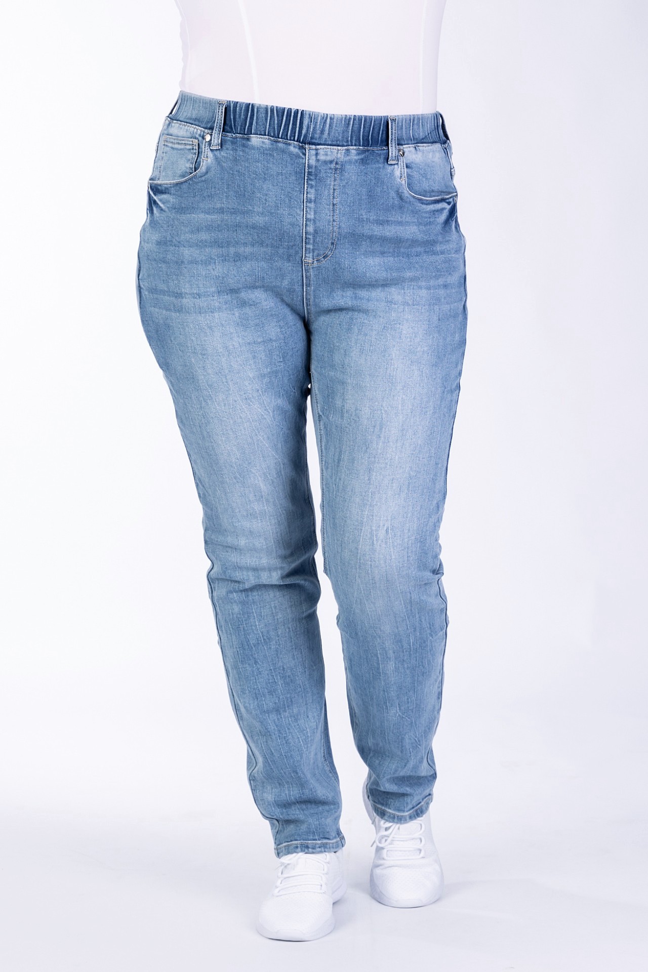 Skinny-Fit-Jeans 57Abrielle aus weichem Jog-Denim