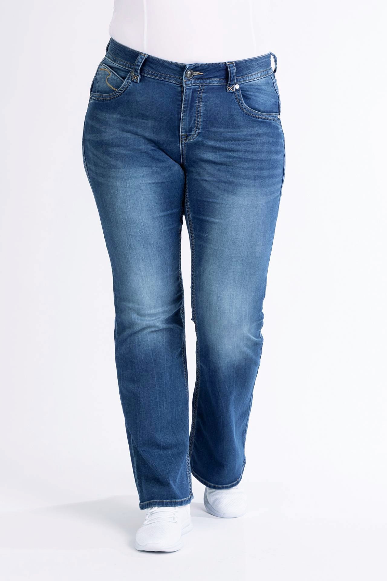 Bootcut-Jeans 57Lily aus weichem Jog-Denim 