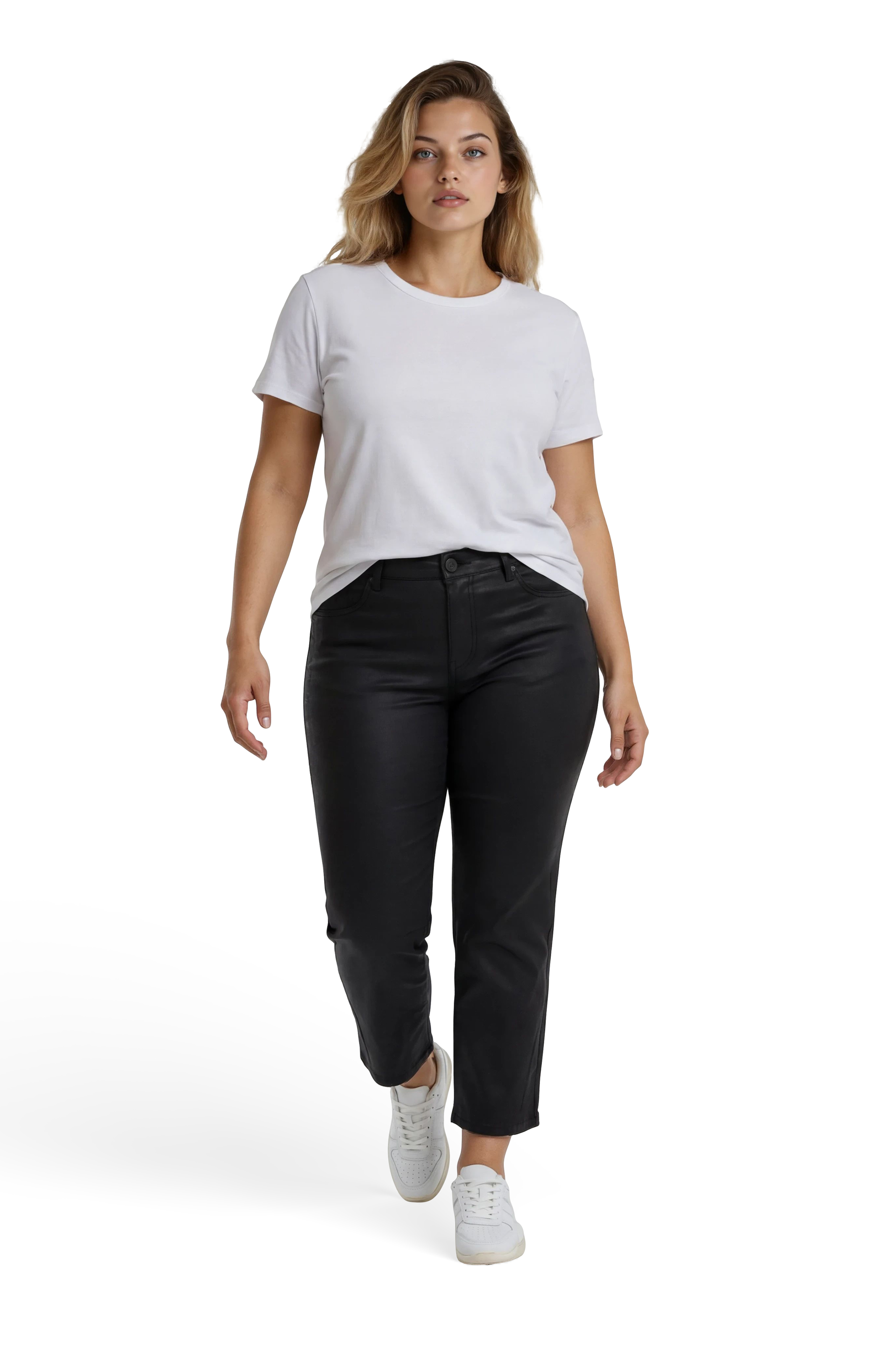 57Lotus, Barrel-Fit-Hose, 5-Pocket-Style, mit Soft-Beschichtung