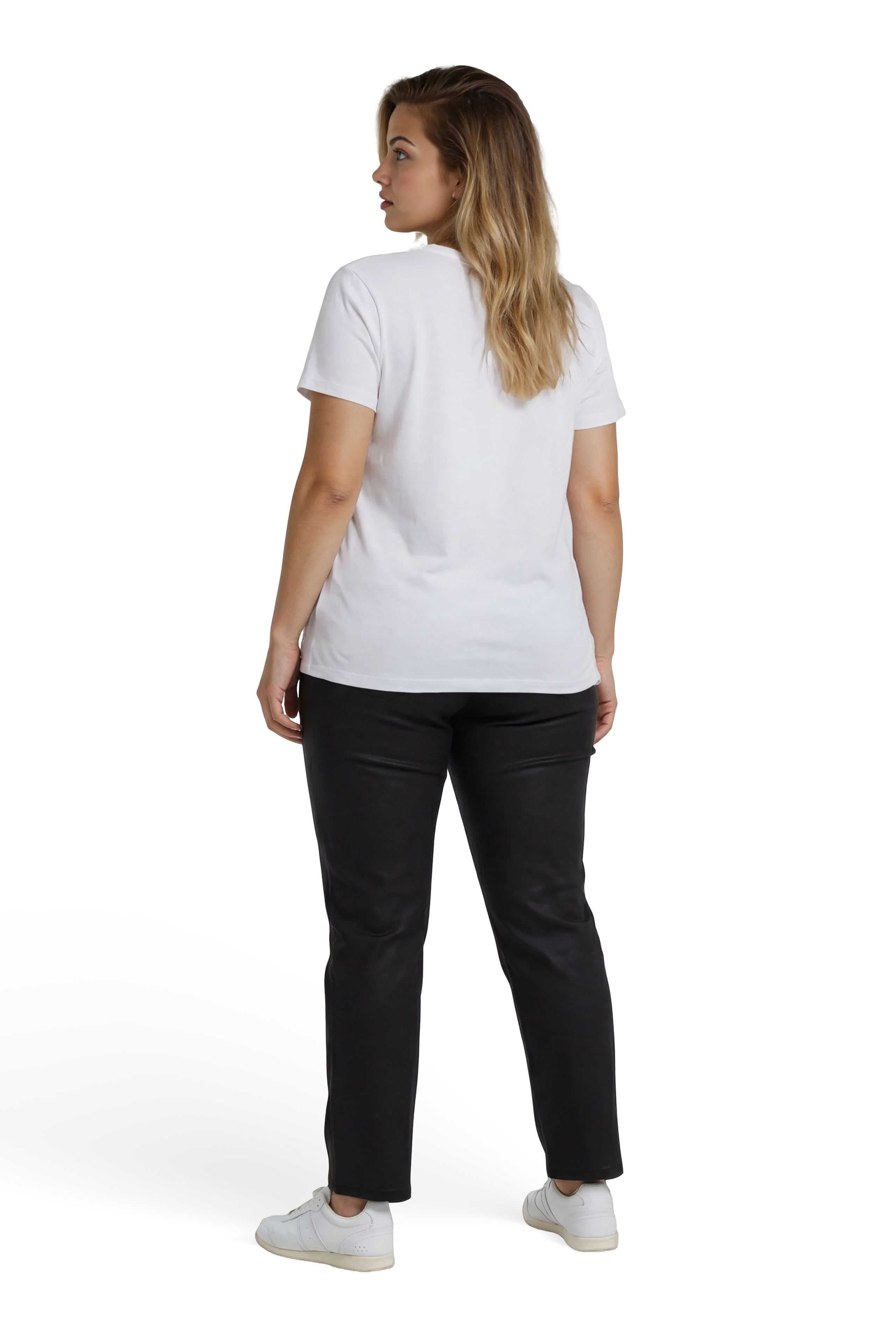 57Lotus, Barrel-Fit-Hose, 5-Pocket-Style, mit Soft-Beschichtung