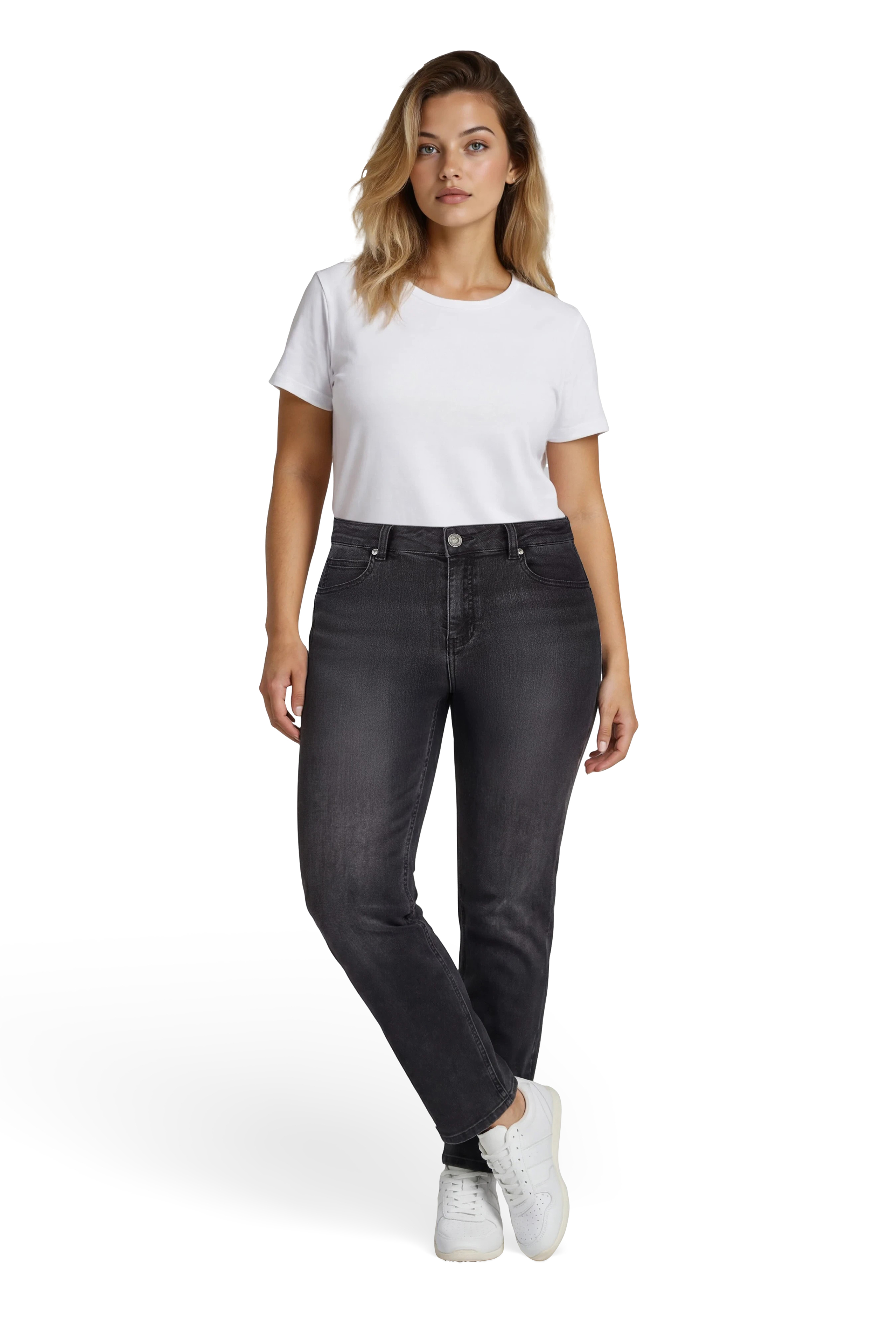 57Cosmo, O-Shape-Jeans, 5-Pocket-Style, verkürzte Form