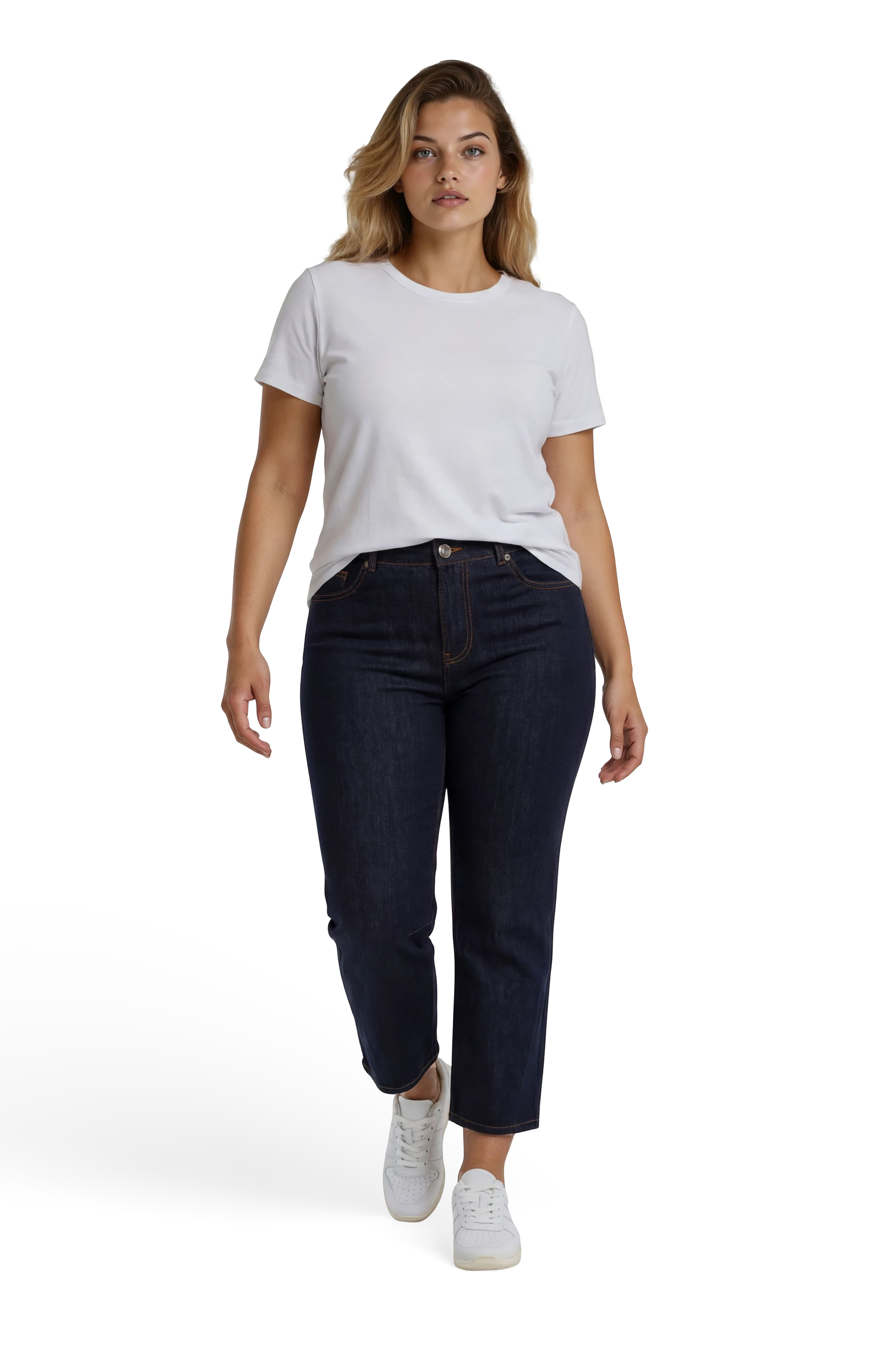 57Lotus, Barrel-Fit-Jeans, 5-Pocket-Style, Raw Denim