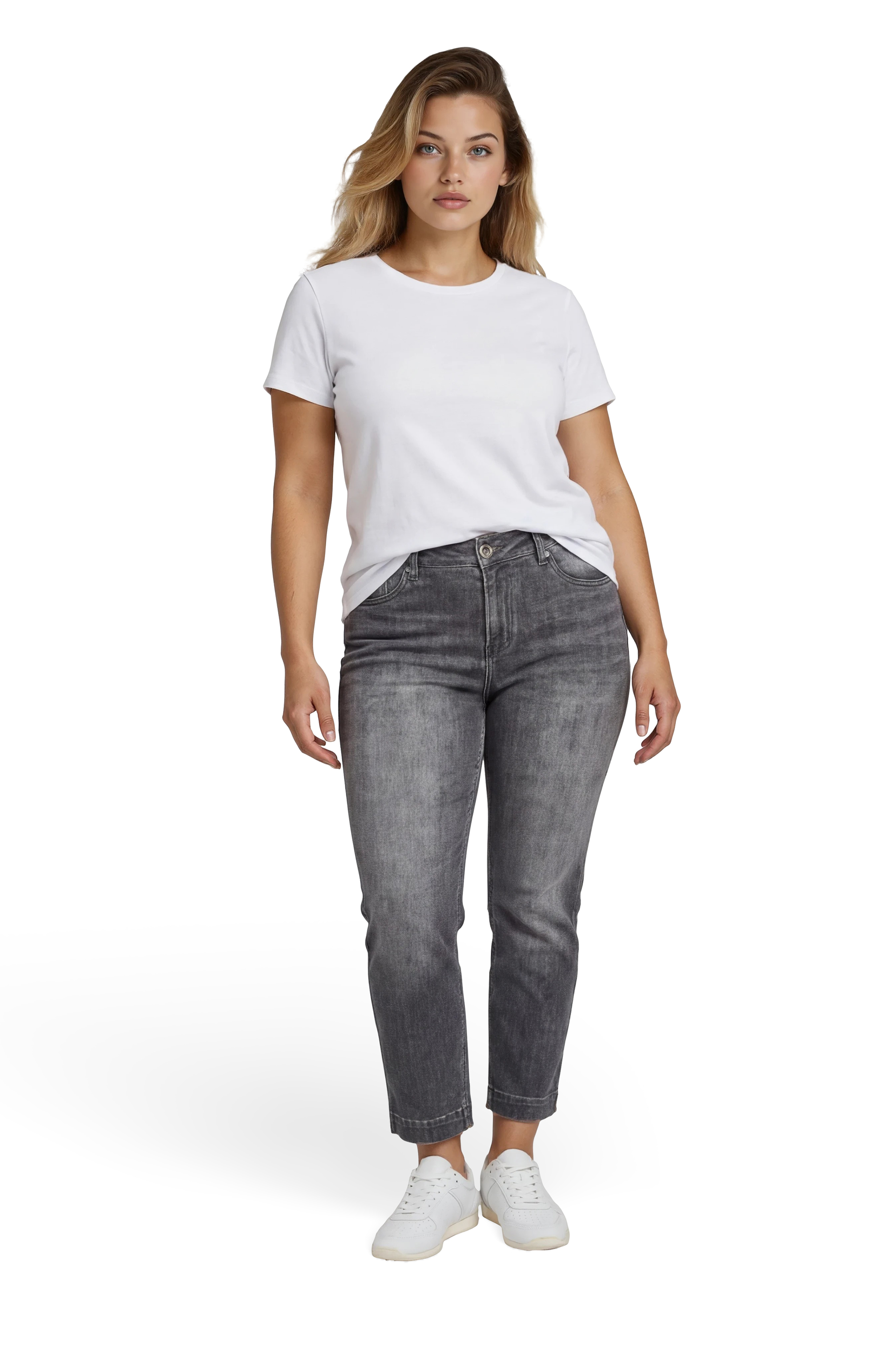 57Ivy, Mom-Fit-Jeans, 5-Pocket-Style, verkürzte Form